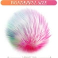 thumbnail image 4 of Dalrosia 16PCS Faux Fur Pom Pom Balls with Elastic Loop Fluffy Faux Fox Fur Pom Pom for Hats Beanie Shoes Scarves Gloves Bags Accessories, 4 of 6