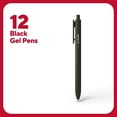 thumbnail image 2 of Staples TRU RED Retractable Quick Dry Gel Pens Med Point 0.7mm Blk Dozen TR54498, 2 of 9