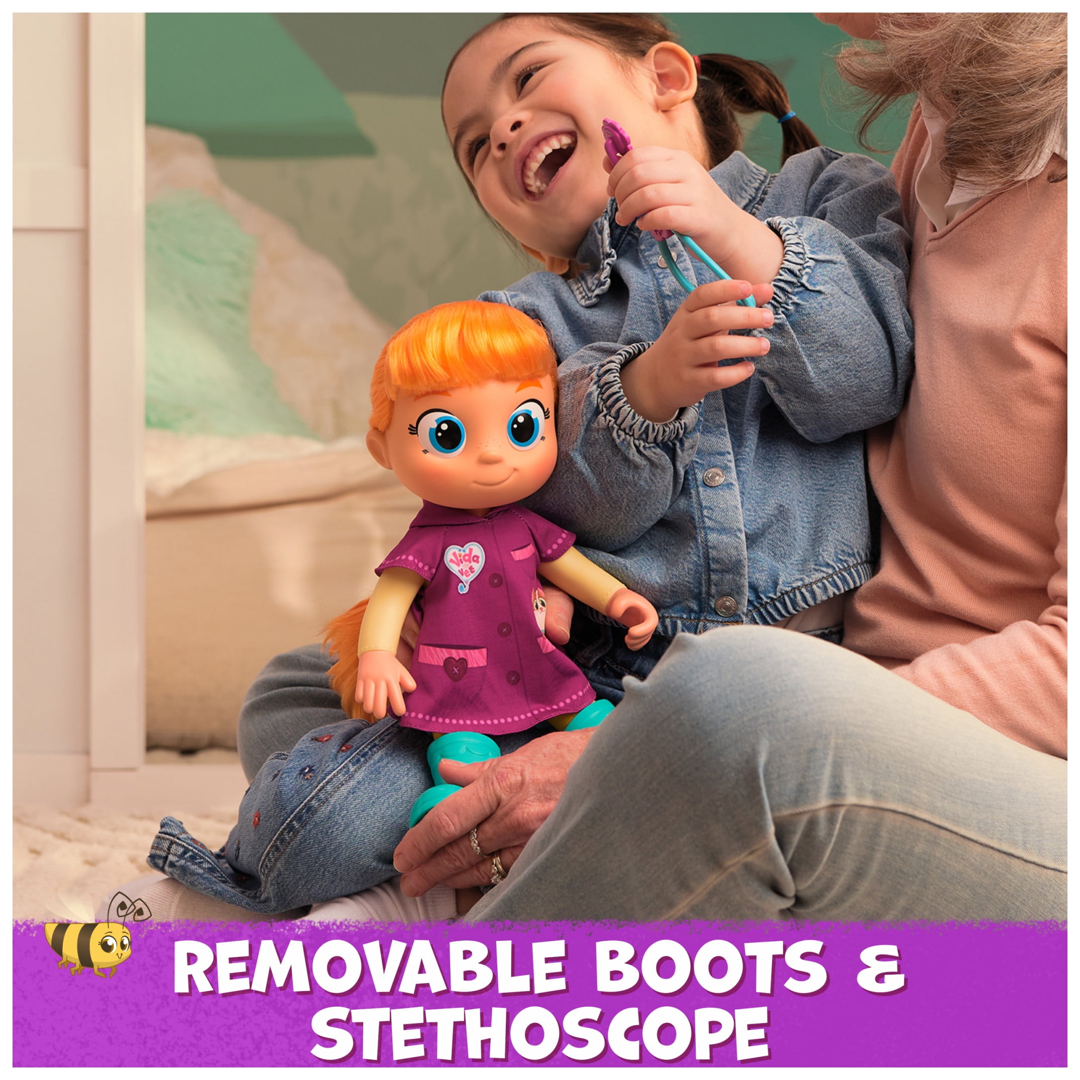 Vida the Vet 13-Inch Toddler Doll with Accessories, for Kids 3+