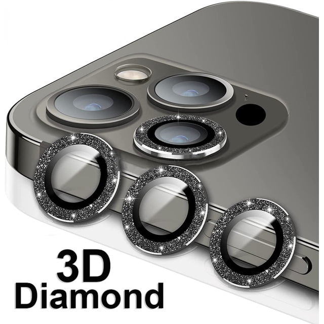 Protector de lente de cámara para IPhone 11, 12, 13, 14 Pro Max, Protector de anillo de Metal, vidrio de lente para IPhone 12, 13 Mini, 14Plus, 14Pro Max