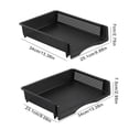 thumbnail image 3 of Stackable Letter Tray Space Saving File Document Tray Vertical Horizontal File Tray Basic Rectangular Desk Organizers transparent, 3 of 4