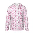 thumbnail image 2 of Uemuo Breast Cancer Awareness4 Pattern Women's Full Zip UPF 50+ Sun Protection Hoodie Jacket Long Sleeve Sun Shirt Hiking Outdoor Performance with Pockets-Medium, 2 of 9
