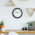 thumbnail image 3 of La Crosse Technology 10 inch Classic Black Atomic Analog Wall Clock, WT-3102B, 3 of 6