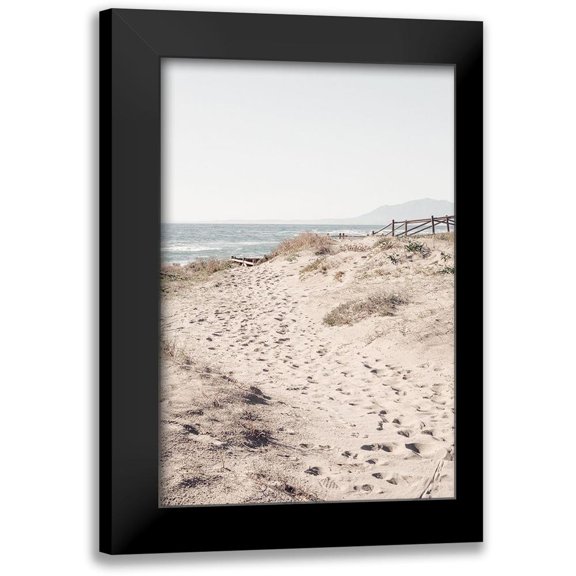 1x Studio III 11x14 Black Modern Framed Museum Art Print Titled - Beach_007