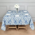 thumbnail image 3 of Pioneer Flower Floral Print Pattern Square Tablecloth,Waterproof Square Table Cover,Wipeable Spillproof Washable Table Cover for Home Kitchen Party Decor 42"X42"(107x107cm), 3 of 6
