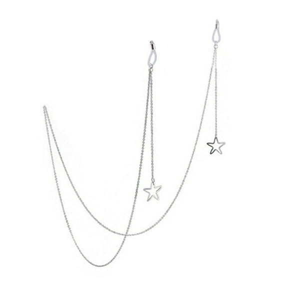 T-HOTLYST Alloys Eyewears Chain With Unique Star Trendy Pentagrams Glasses Holder Chain for Stylish Women and Everyday Use