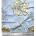 thumbnail image 1 of Soimoi Cotton Poplin Fabric Lily Flower Printed Fabric 1 Yard 42 Inch Wide, 1 of 1