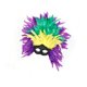 thumbnail image 4 of Tocado de plumas, accesorio de disfraz para carnaval, espectáculos escénicos Verde Amarillo, 4 of 9