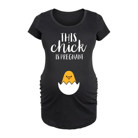 

Instant Message - This Chick Is Pregnant - Maternity Scoop Neck T-Shirt