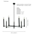 thumbnail image 2 of Xtricity - 7-Light Pendant, 38'' Width, From the Toscana Collection, Black, 2 of 3