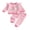 Pink-First Birthday, variant on RUINIXCW Toddler Baby Girl Second Birthday Outfit Infant Girl Spring Fall Winter Clothes Duck Waffled Striped Long Sleeve Sweatshirt Tops and Pants Set