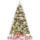 thumbnail image 1 of Árbol de Navidad Happygrill, nieve artificial preiluminada de 6 pies, 1 of 8