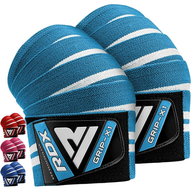 RDX Knee Wraps Weightlifting, 78 Inch Elasticated Pure Cotton, Powerlifting Compression Bandages