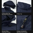 thumbnail image 6 of KIHOUT Fall and Winter Mens Coat Plus Size Men's Fashion Casual Solid Color Pockets Zipper Long Sleeve Hooded Casual Outwear Coat, 6 of 6