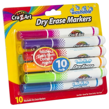 Cra-Z-Art Washable School Dry Erase Markers - 10 Count - Walmart.com