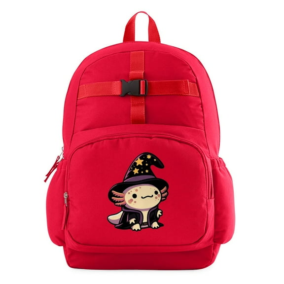 CafePress - Axolotl Wizard Fantasy Pet - Cute School Travel Backpack