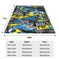 thumbnail image 3 of Fuzoiu Goal Time Print Ultra-Soft Micro Fleece Blanket,All Seasons Flannel Throw, Lightweight Blanket for Bed, Sofa, Couch, Movie Night, Camping, and Travel-80"x60", 3 of 7
