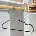 thumbnail image 5 of USTECH Metal Hanger Space Saving Clothes | Trouser Bar with Shoulder Notch Thin Hangers Perfect for Coat, Suit, and Pants | Non-Slip Coating and Large Hook for Added Safety | Pack of 12, 5 of 5