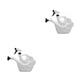 thumbnail image 4 of Kearding Regadera 2 en 1 Hervidor de jardinería pequeño Cisne Pot Casa Jardín Rociador Herramientas de riego Rociador de plástico Blanco Type2 NO2, 4 of 6