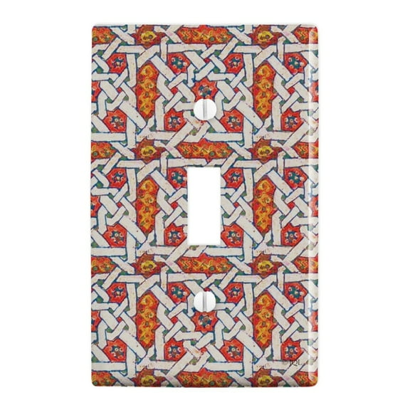Knots Optical Illusion Pattern Plastic Wall Decor Toggle Light Switch Plate Cover