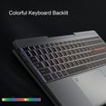thumbnail image 4 of Ordinateur Portable 15,6 Pouces, Écran Tactile HD, Tablette Portable 4096 avec Capteur g et 12 Go de RAM, Ordinateur Portable Multimode avec Lecteur d'Empreintes Digitales et Rétroéclairage RVB, Idéal pour le Bureau, les Voyages, la Maison, 100-240 V, 4 of 7