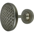 thumbnail image 3 of MERIVILLE Set of 2 Woven Window Drapery Medallion Holdbacks, Curtain Tiebacks, Wall Hook, Tassel Holder, Pewter, 3 of 4