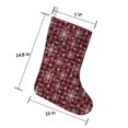 thumbnail image 5 of Christmas Stockings Red and Black Snowflake Pattern Personalized 3-Pack 14.8 Inch, 5 of 5