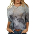 thumbnail image 1 of Pompotops T-shirt à Manches Courtes Col Rond Mode Été pour Femmes Liquidation, 1 of 5