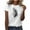 White, variant on Essentials Womens Tees Tops Basic Shirts Summer Feather Print Short Sleeve Crewneck Slim Fall Fashion Y2K Clothes 2025