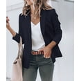 thumbnail image 2 of Blazers Jackets for Women Plus Size Business Casual Long Blazer Work Office Open Front Long Sleeve Cardigan Coats Tops, 2 of 10