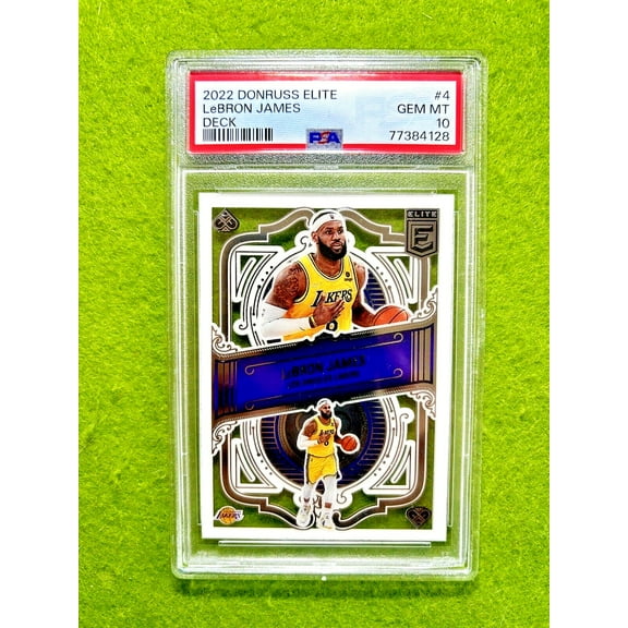 LeBron James PSA 10 POP 1/1 CLEAR ELITE DECK CARD Lakers SP 2022 Donruss Elite