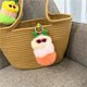 thumbnail image 1 of Lindo llavero de oruga, muñeco de peluche de dibujos animados, colgante para bolso, llavero creativo para coche, pequeño regalo, 1 of 6