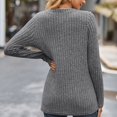 thumbnail image 6 of Annhoo Womens Long Sleeve Shirts Fall Knit Button V Neck Tops Casual Comfy Sweater Tees Going out Blouses, 6 of 6