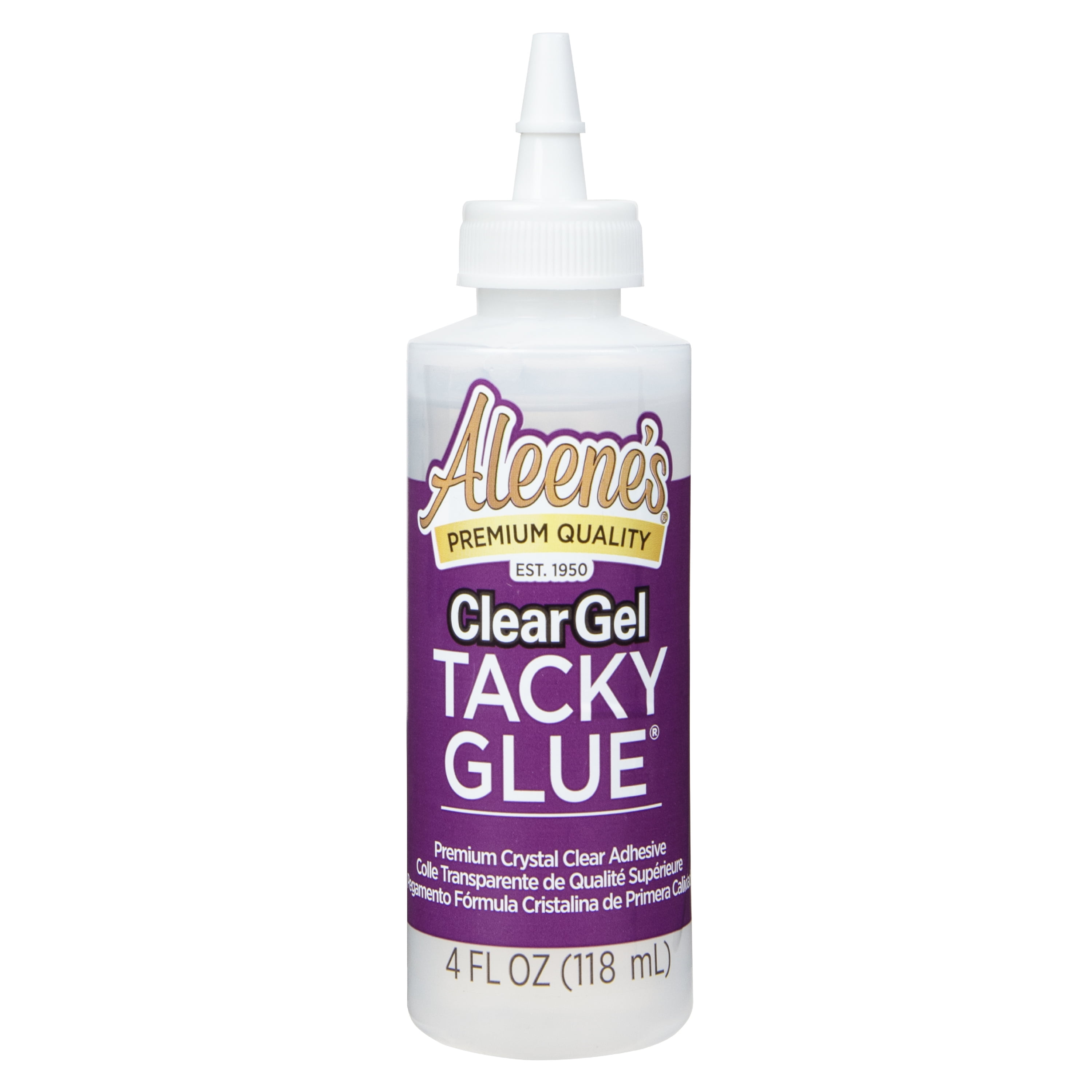 (6 pack) Aleene's Clear Gel Tacky Glue 4 fl oz, Dries Clear, Premium All-Purpose Adhesive