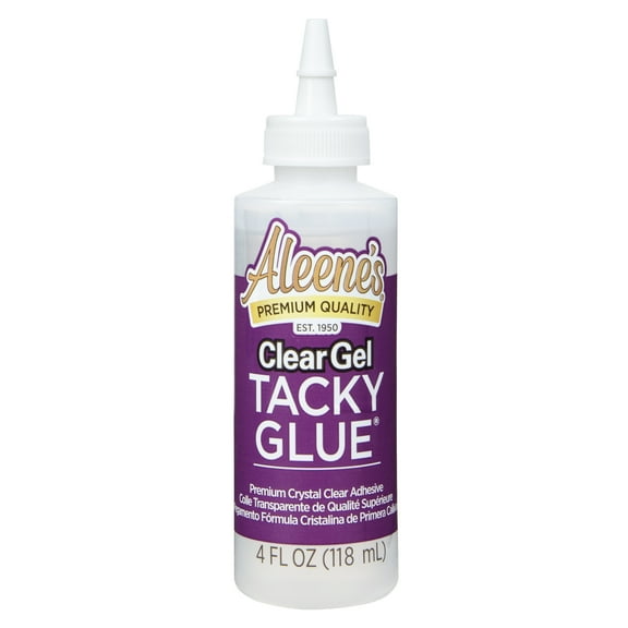 Aleene's Clear Gel Tacky Glue 4 fl oz, Dries Clear, Premium All-Purpose Adhesive