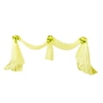 thumbnail image 2 of Camino de mesa de tul con lazo de tela transparente para fiestas y bodas en amarillo, 2 of 6