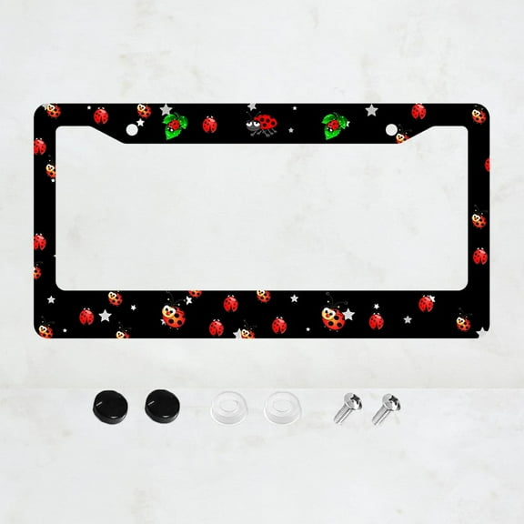 Mandala Boho License Plate Frame,Cute License Plate Frame 1 Pack Car Accessories Aluminum License Plate Covers for Men Women 2 Holes with Screws 12.2 X 6.3 inch