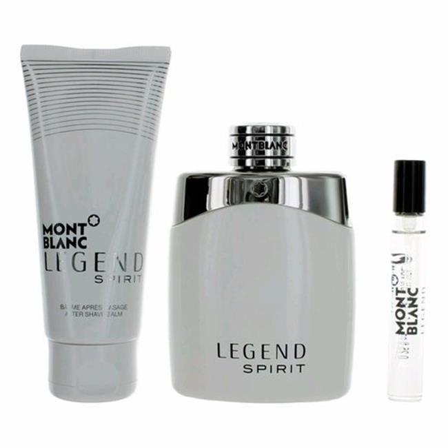 Montblanc Mont Blanc Legend Spirit Cologne Gift Set for Men, 3 Pieces