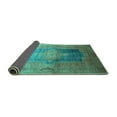 thumbnail image 2 of Ahgly Company Indoor Rectangle Medallion Turquoise Blue Traditional Area Rugs, 5' x 7', 2 of 4
