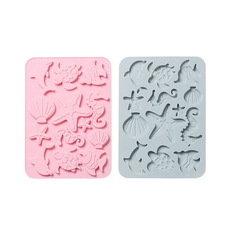 

Diverse Animal Silicone Chocolate Making Molds Food Grade Silicone for Chocolate Candy Ice Cube Dog Treats. 2 Pcs