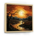 thumbnail image 2 of Designart "Countryside Sunset horizon An I" Landscapes Floater Framed Canvas Wall Art, 2 of 7