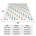 thumbnail image 3 of Zufioo Colorful Geometric Fleece Blanket Queen Size,Plush Bed Blanket,Ultra Soft Throw Blanket,Plush Fuzzy Cozy Blanket Perfect for Bed,Couch-80"x60", 3 of 7