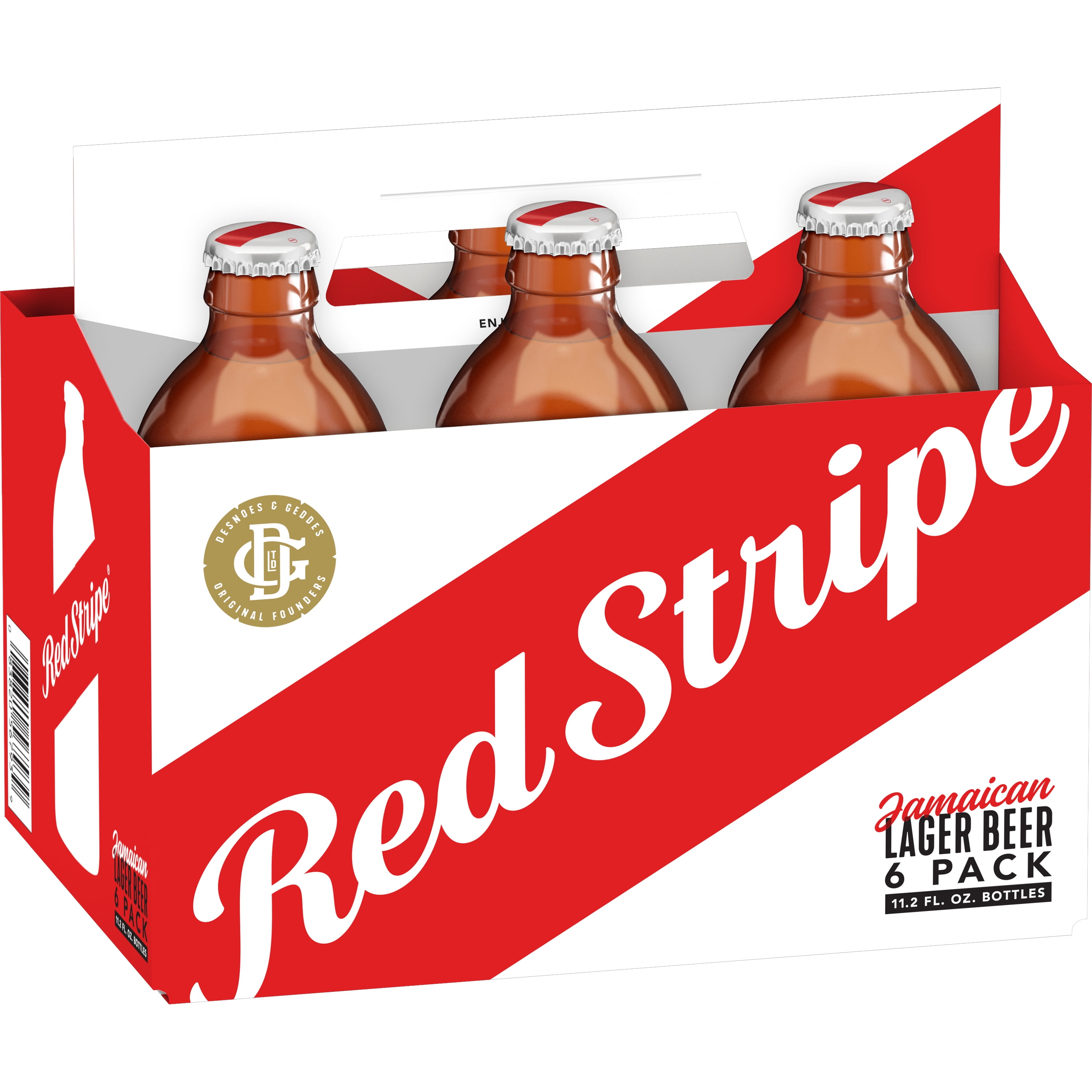 Red Stripe Lager Beer 6 Pack 11 2 Fl Oz Bottles Walmart Com