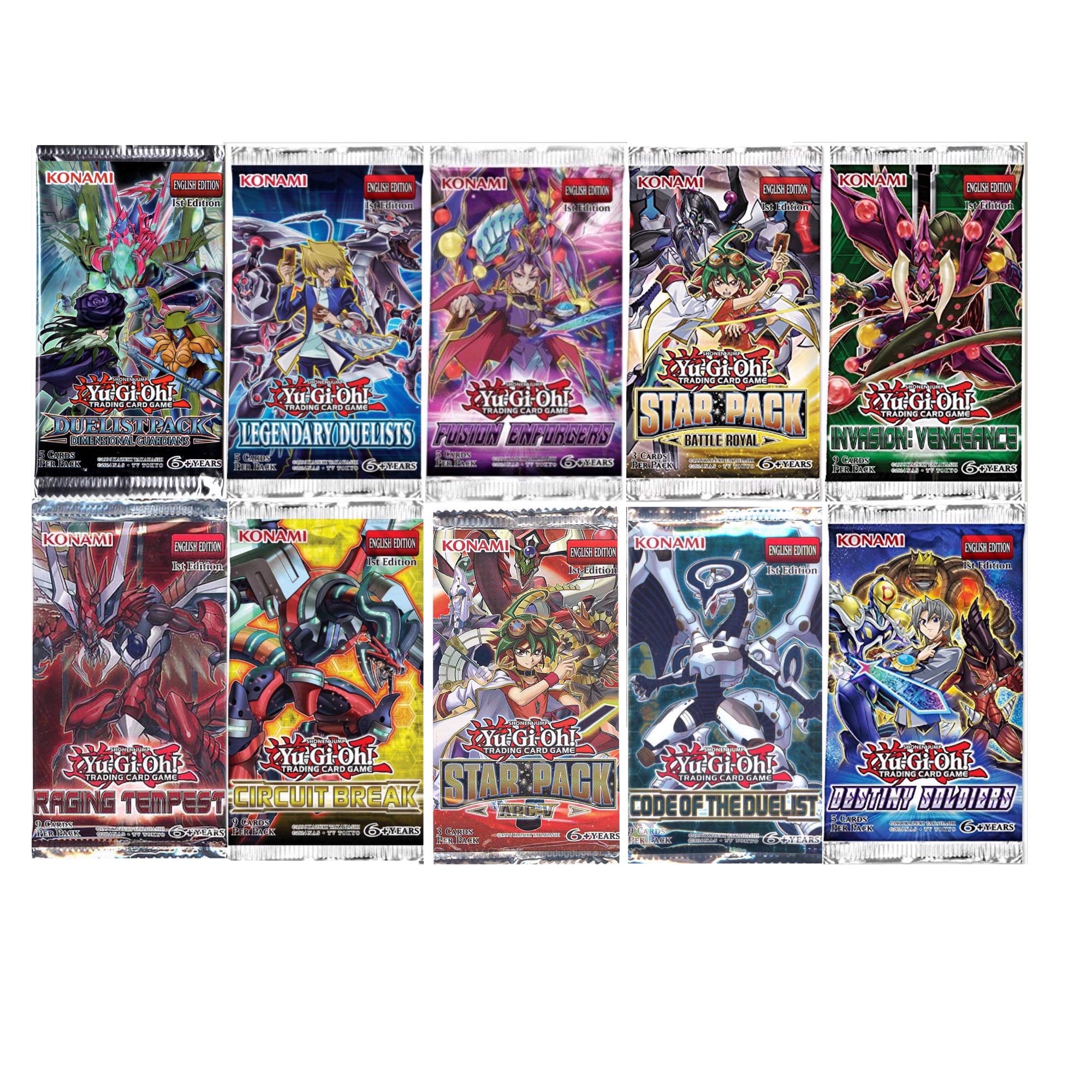 Custom Booster Box of 24 Assorted Booster Packs Yugioh Booster Packs Yu-Gi-Oh 