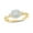 14KT Yellow Gold Vermeil Plated Silver, variant on 1/6 Ct Natural Diamonds Promise Rings | Twisted Shank and Cushion Cluster in Halo Diamonds | 925 Sterling Silver and Vermeil Plating | Anniversery Gift | Gift for Her | Silver Jewelry