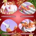 thumbnail image 4 of Gingerbread Man Christmas Banner Gingerbread House Xmas Display Snowflake Colorful Decorations Holiday Backdrop for Christmas Party Home Decor Indoor Celebration, 4 of 9
