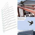 thumbnail image 1 of 15 PCS Iron Wire + 1 Plastic Base Set STAINLESS STEEL Anti Pigeon Birds, Rows of Bird Spikes, Bird Spike, Deterrent Device for Balcony Garden Window G, 1 of 5