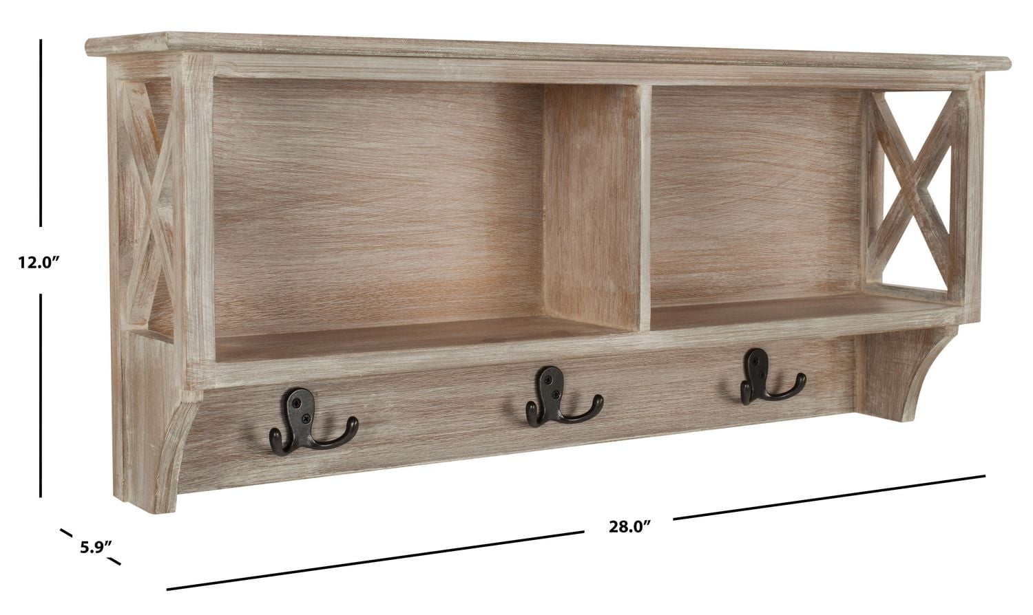 Safavieh Freya Hanging Storage Wall Shelf