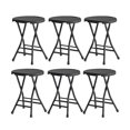 thumbnail image 4 of Wharick 17 inch Tall Folding Stool Set of 6, 300lbs Capacity Plastic Folding Bar Stool with Handle Heavy Duty Collapsible Chair, for Outdoor/Indoor Kitchen, Home, 4 of 6
