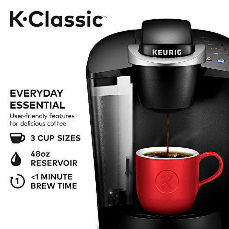 Keurig K-Classic Coffee Maker K-Cup Pod, Single Serve, Programmable, 6 to  10 oz. Brew Sizes, Black in 2023